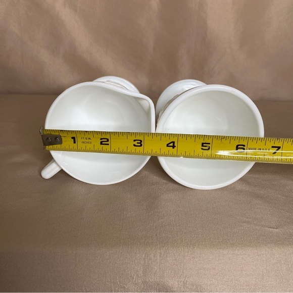 Vintage Indiana Milk Glass Creamer and Sugar - Picture 4 of 14